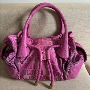 Just Cavalli Monogram-pattern Tote Bag In Pink